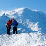 Group of skiers at Mt Rainier