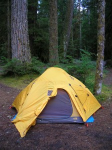 Tent camping at Ipsut Creek Camp