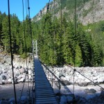 Suspension Bridge over Carbon Glacier © Craig Romano