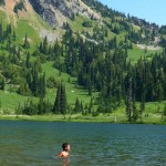 a hot day at Sheep Lake