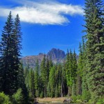d view of Fifes Peaks from the trail