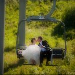 silver skis wedding