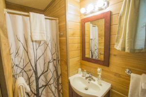 Mounthaven Resort cabin interior bathroom