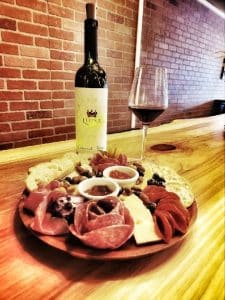 Oak Barrel Wine Tasting and charcuterie
