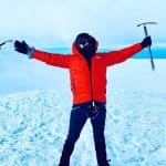 Jonathan Mack at the summit of Rainier