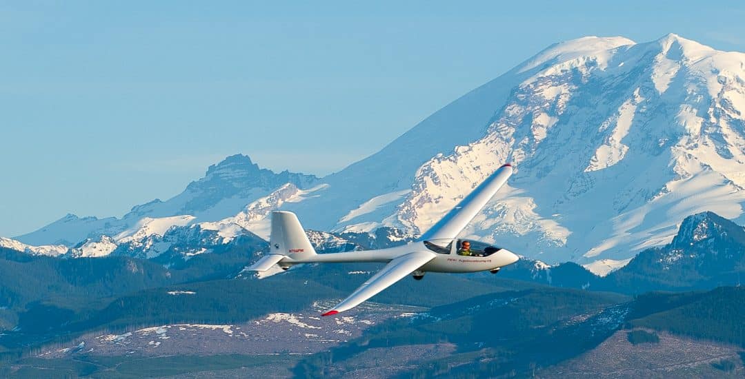 Glider Flights near Mount Rainier