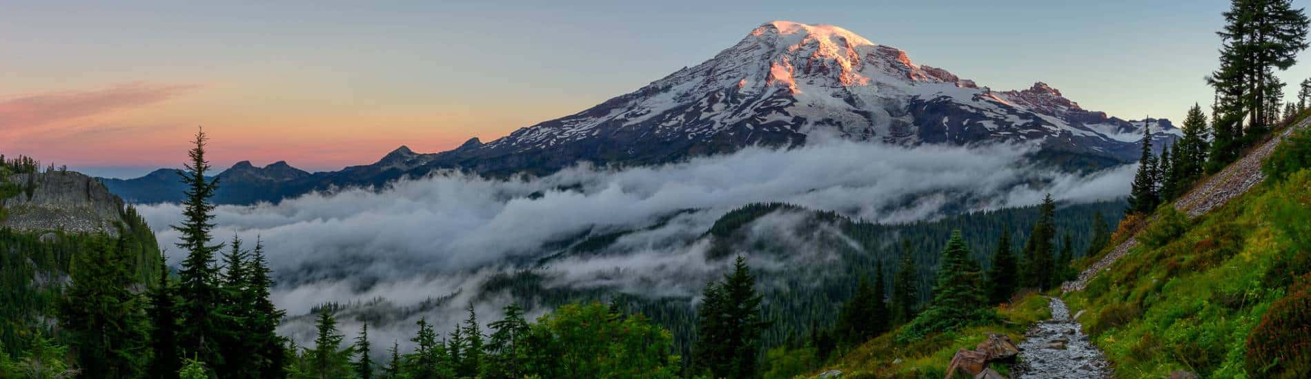 Image of Mount Rainier for the Mt. Rainier Fact Sheet